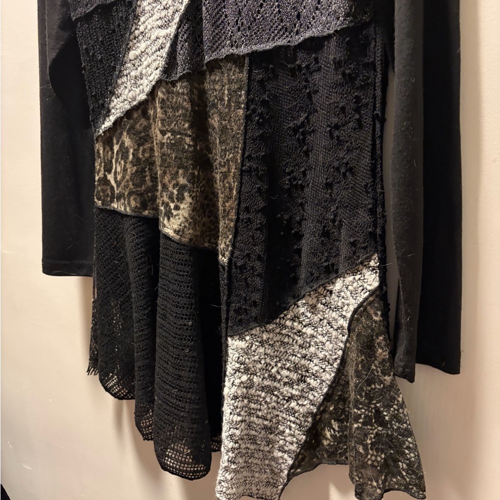 Vintage concepts Mixed-Texture Patchwork asymmetr… - image 6